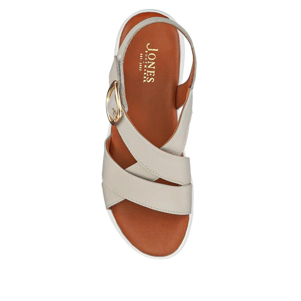 Ilaria Casual Leather Sandals - ILARIA / 327 308 - Taupe - Image 4