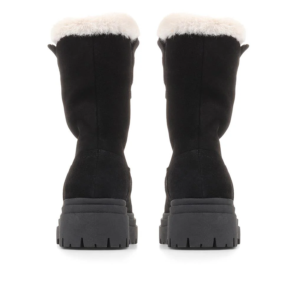 Isabetta Chunky Suede Boots - ISABETTA / 322 809 - Black - Image 3