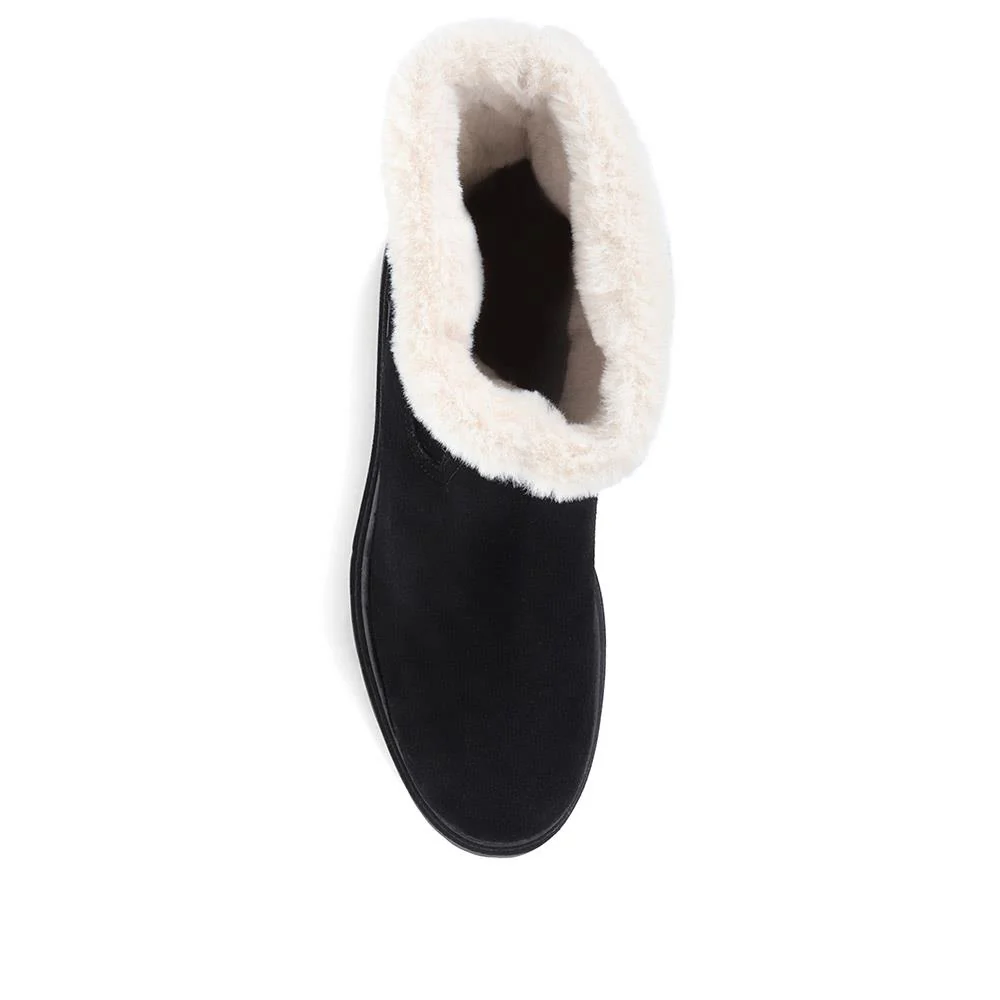 Isabetta Chunky Suede Boots - ISABETTA / 322 809 - Black - Image 4