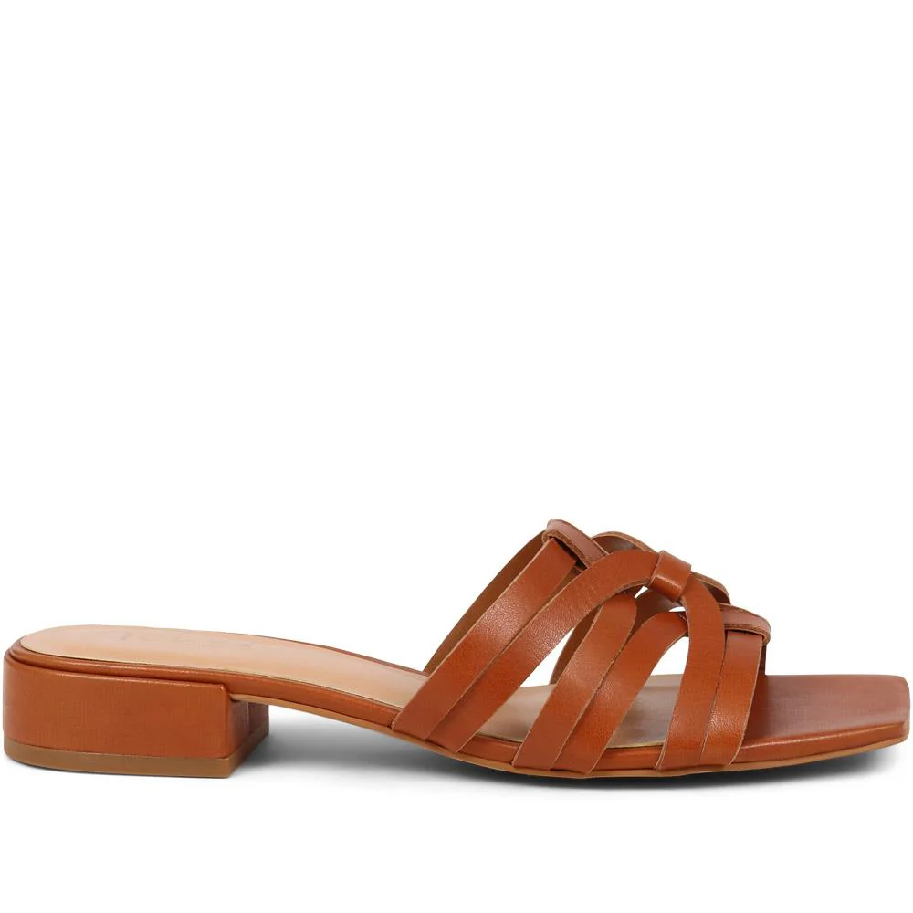 Izabella Mule Sandals - IZABELLA / 325 223 - Tan - Image 2