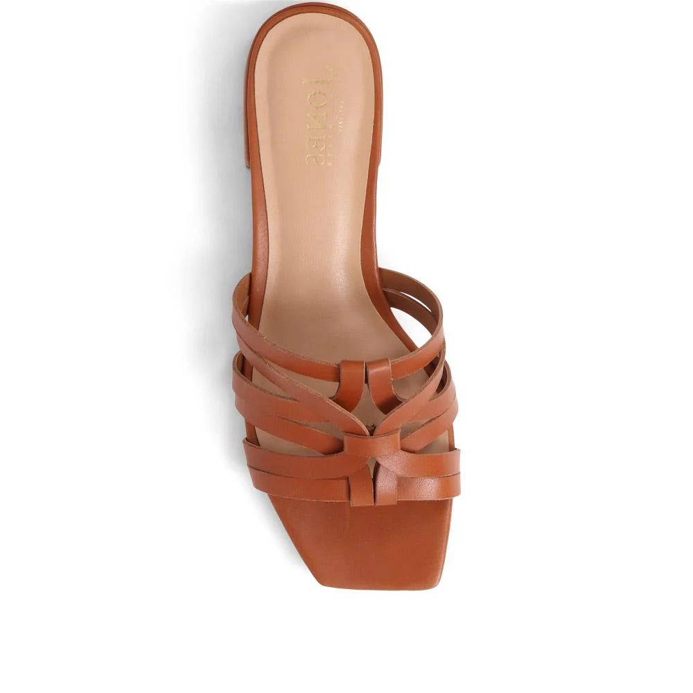 Izabella Mule Sandals - IZABELLA / 325 223 - Tan - Image 5
