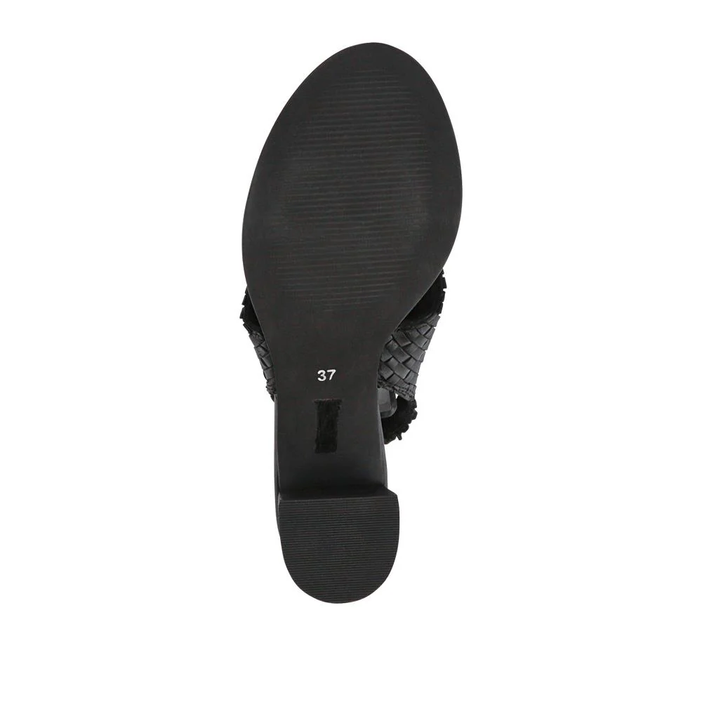 Jaguar Leather Block-Heeled Sandals - JAGUAR / 327 160 - Black - Image 6