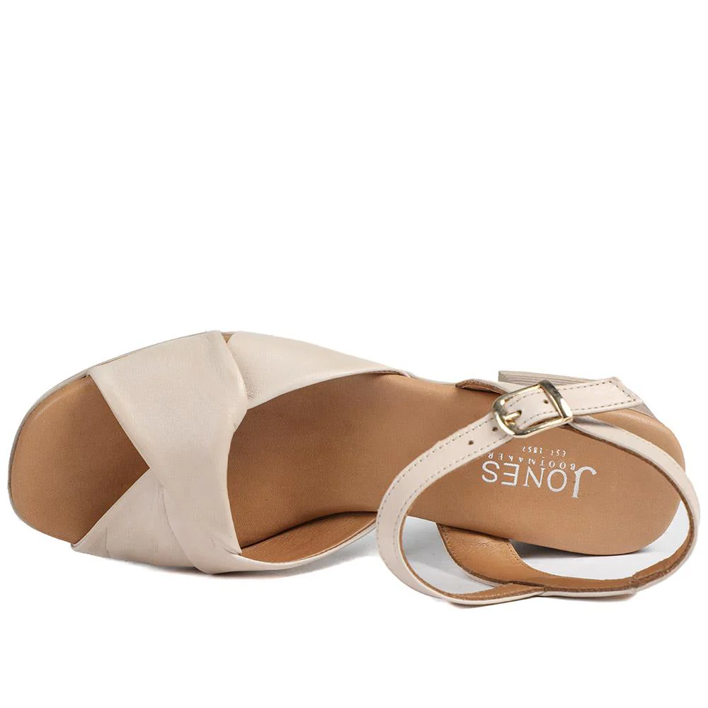 Jaira Leather Buckle Fasten Sandals - JAIRA / 329 439 - Nude - Image 4