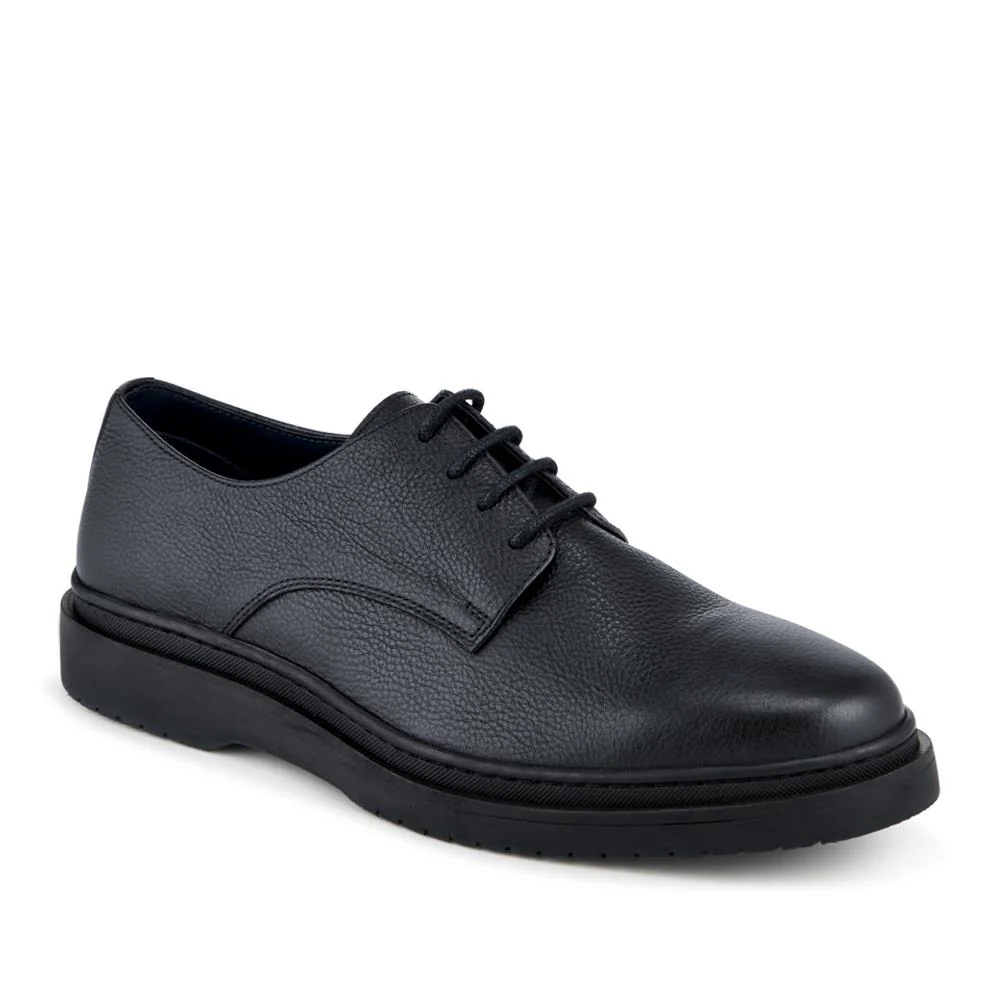 Jameson All-Leather Smart Lace Up Shoes - JAMESON / 328 304 - Black Grain - Image 2