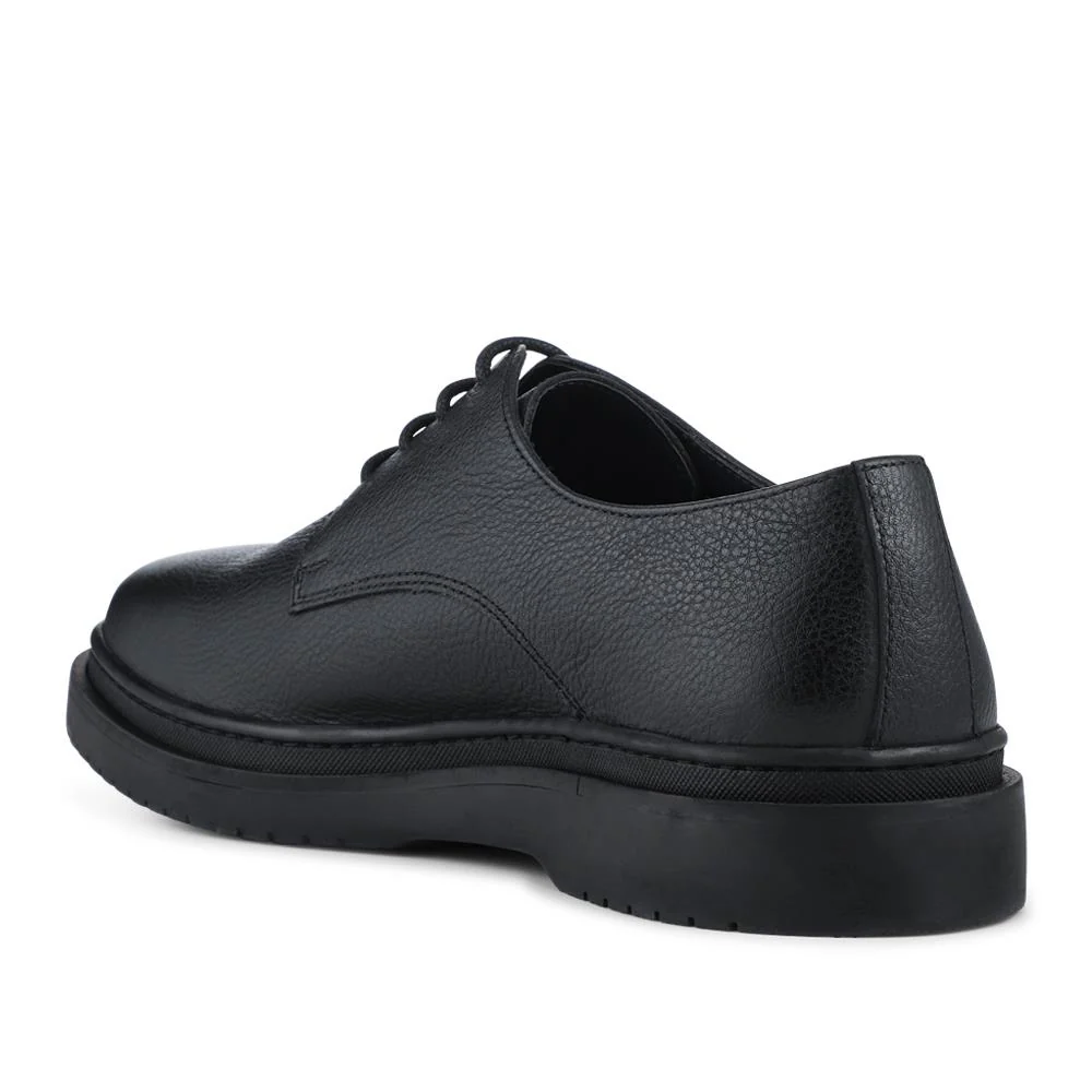 Jameson All-Leather Smart Lace Up Shoes - JAMESON / 328 304 - Black Grain - Image 4