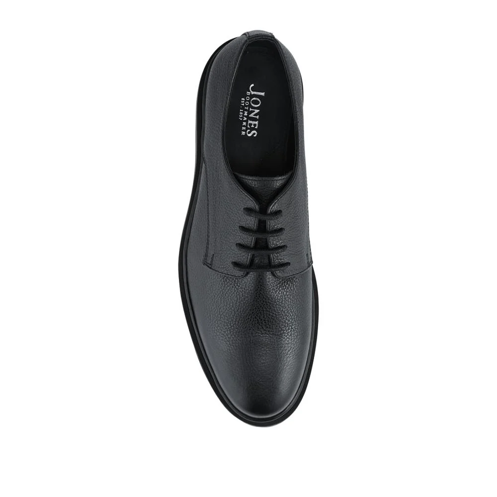 Jameson All-Leather Smart Lace Up Shoes - JAMESON / 328 304 - Black Grain - Image 5