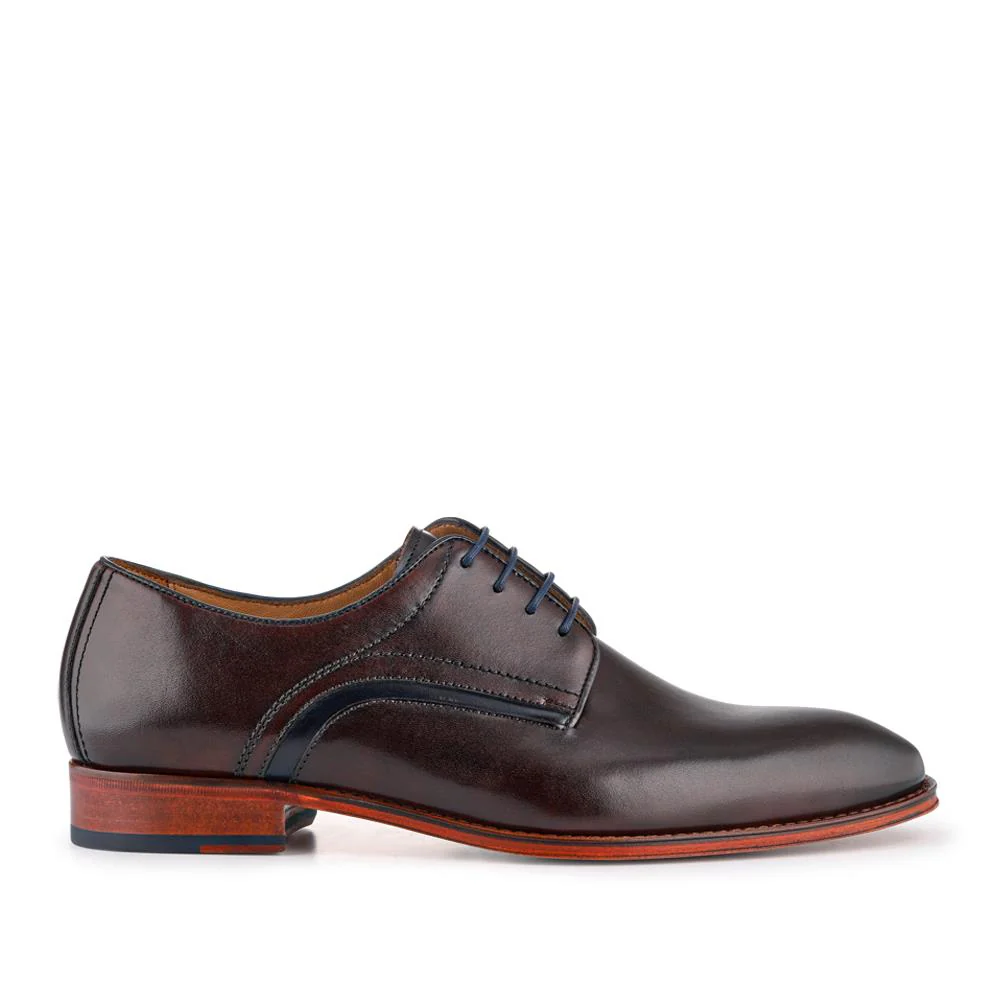 Jammer Smart Leather Lace-Up Shoes - JAMMER / 327 904 - Dark Brown - Image 2