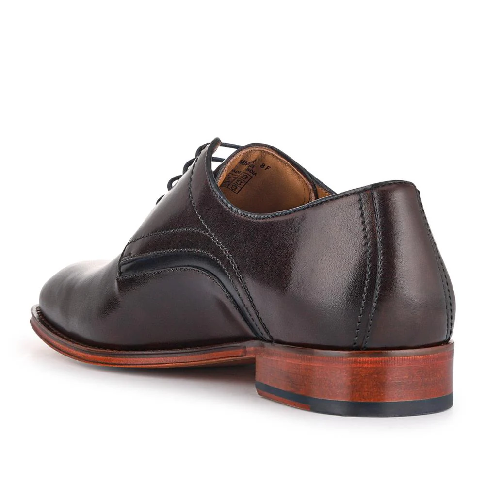 Jammer Smart Leather Lace-Up Shoes - JAMMER / 327 904 - Dark Brown - Image 3