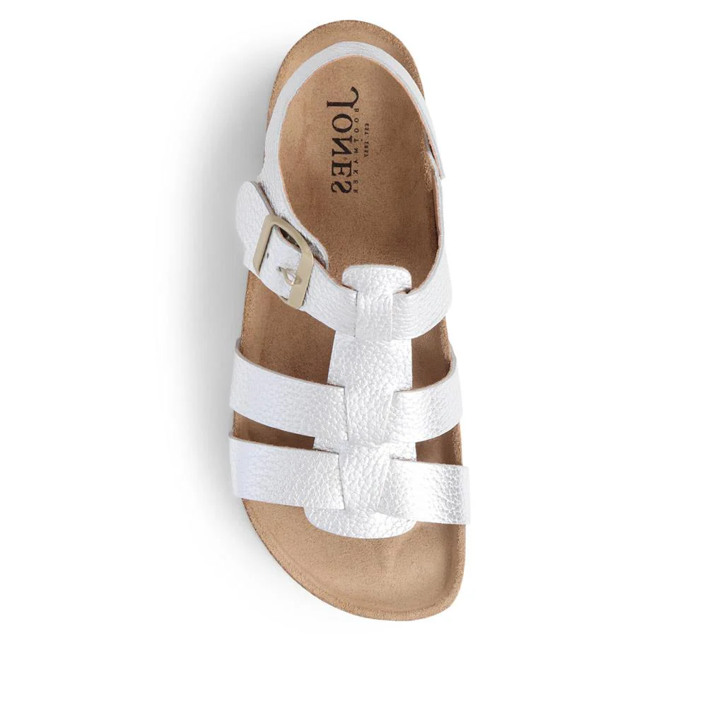 Jean Leather Sandals  - JEAN / 325 289 - Silver - Image 5
