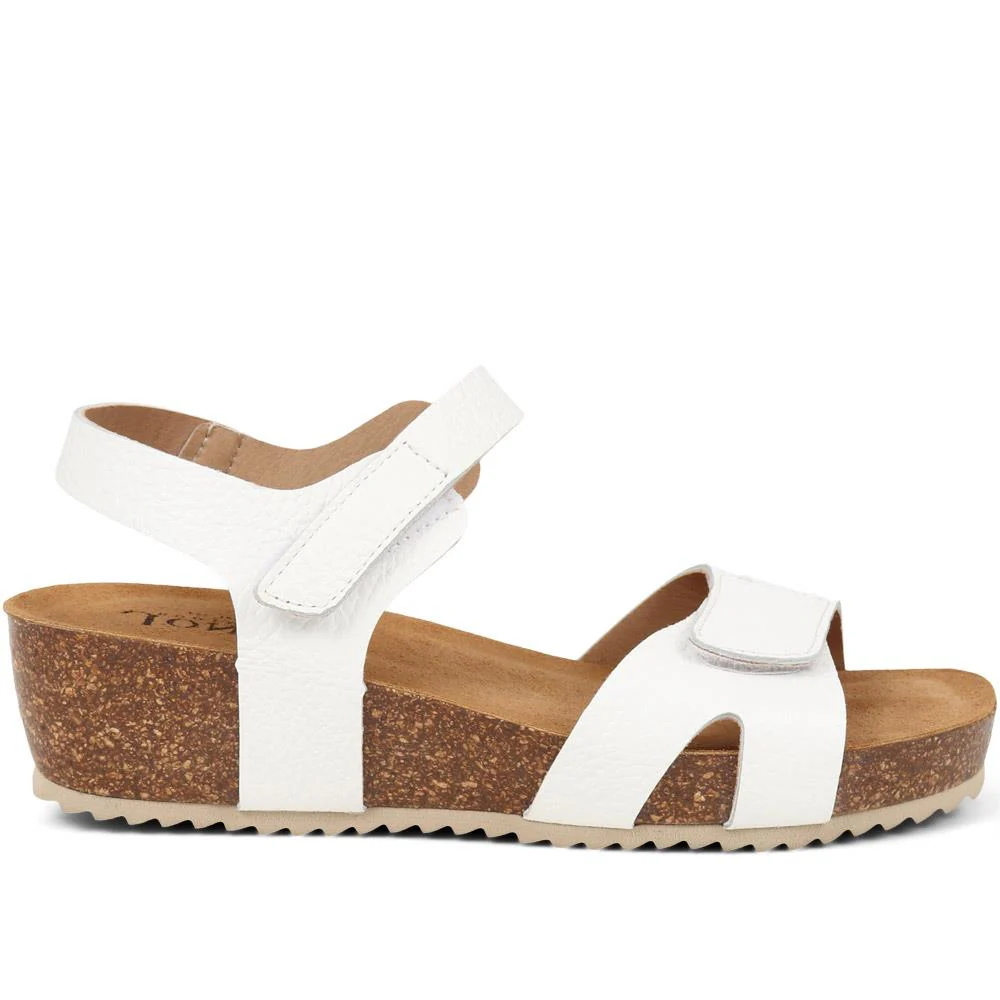 Joanie Leather Sandals - JOANIE / 325 288 - White - Image 2