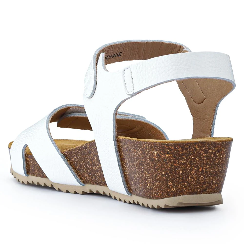 Joanie Leather Sandals - JOANIE / 325 288 - White - Image 3
