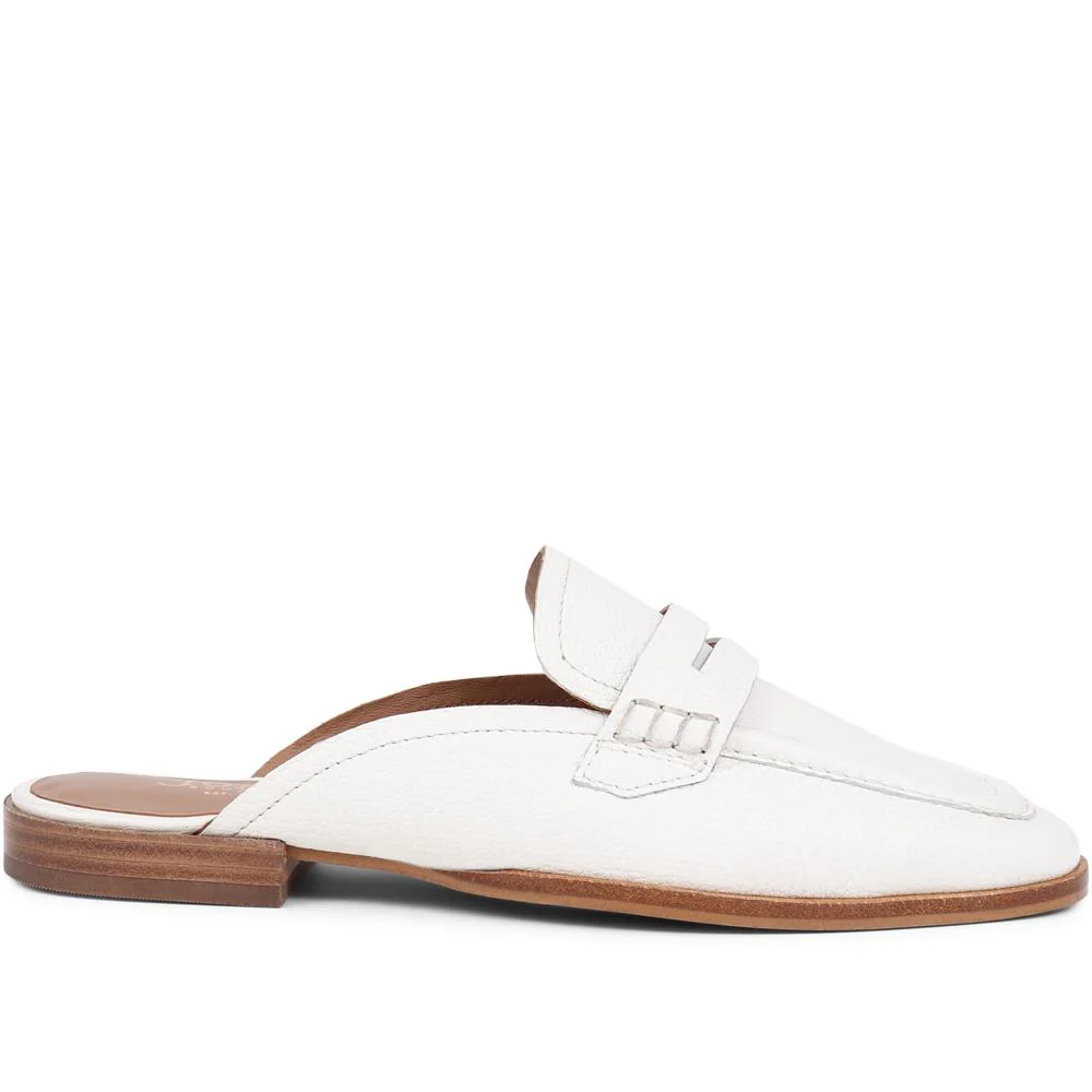 Jola Leather Mules - JOLA / 325 258 - White - Image 2