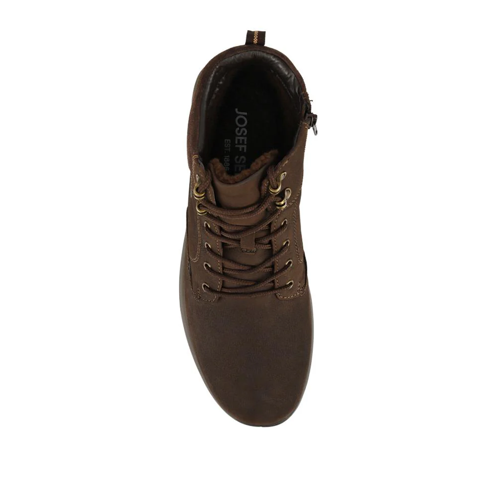 Josef Seibel Leather Water-Resistant Boots - JOSEF42505 / 328 199 - Dark Brown - Image 4