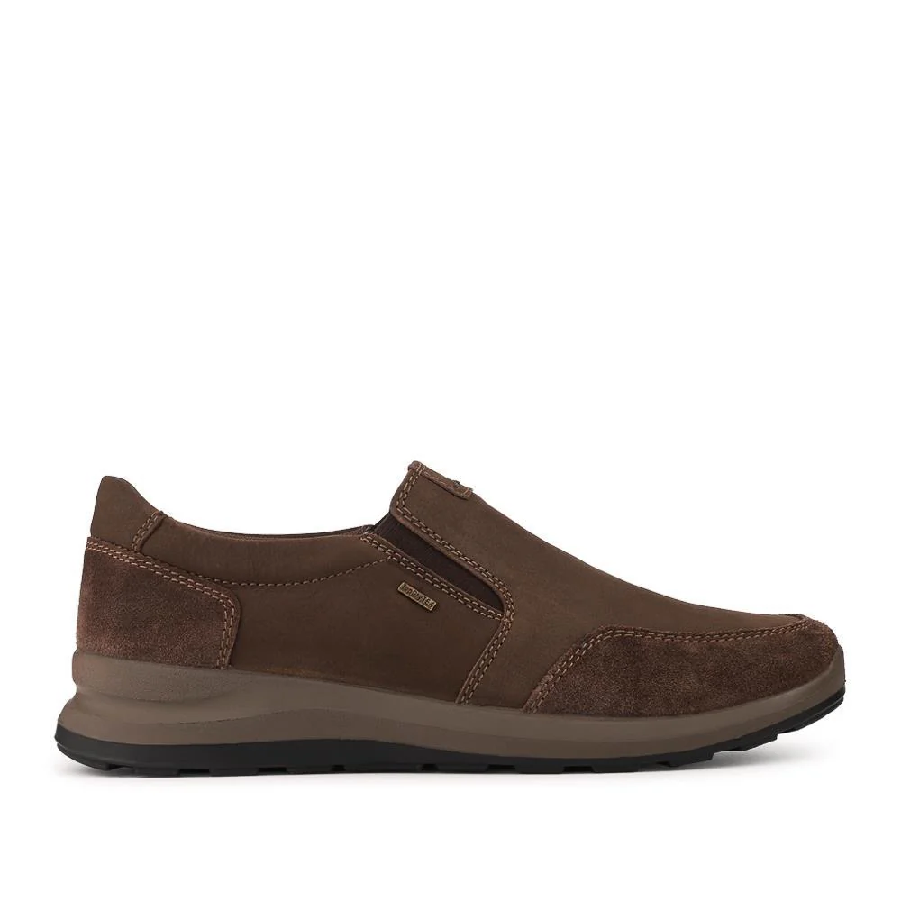 Josef Seibel Leather Water Resistant Slip On Shoes - JOSEF42503 / 328 197 - Dark Brown - Image 2