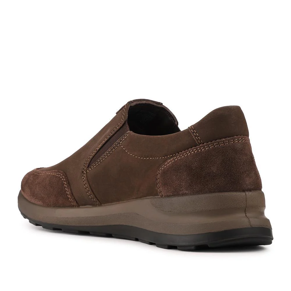 Josef Seibel Leather Water Resistant Slip On Shoes - JOSEF42503 / 328 197 - Dark Brown - Image 3