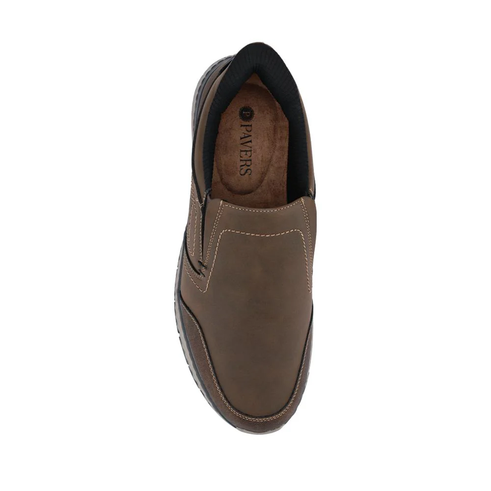 Easy Step In Wide Fit Laceless Shoes - GANG42000 / 327 877 - Dark Brown - Image 6