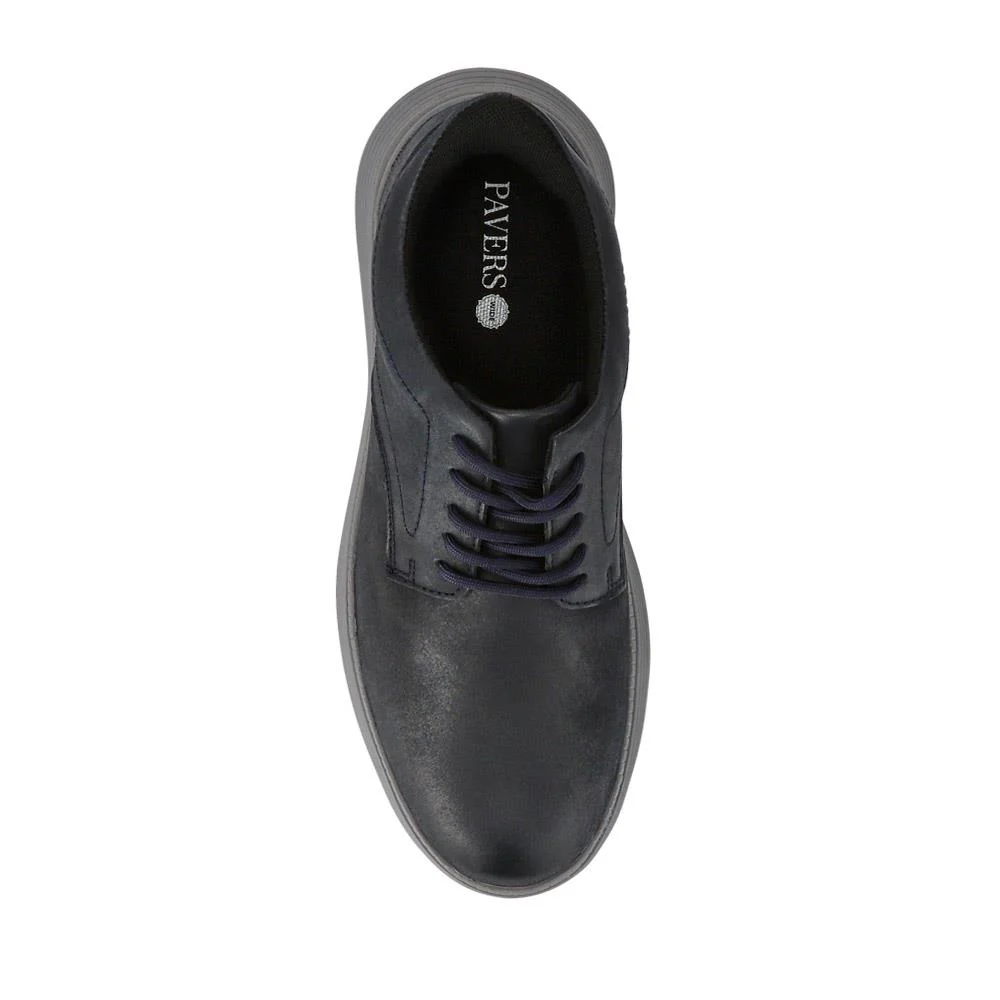 Easy Step In Casual Leather Lace Up Shoes - RISI41001 / 326 953 - Navy - Image 5