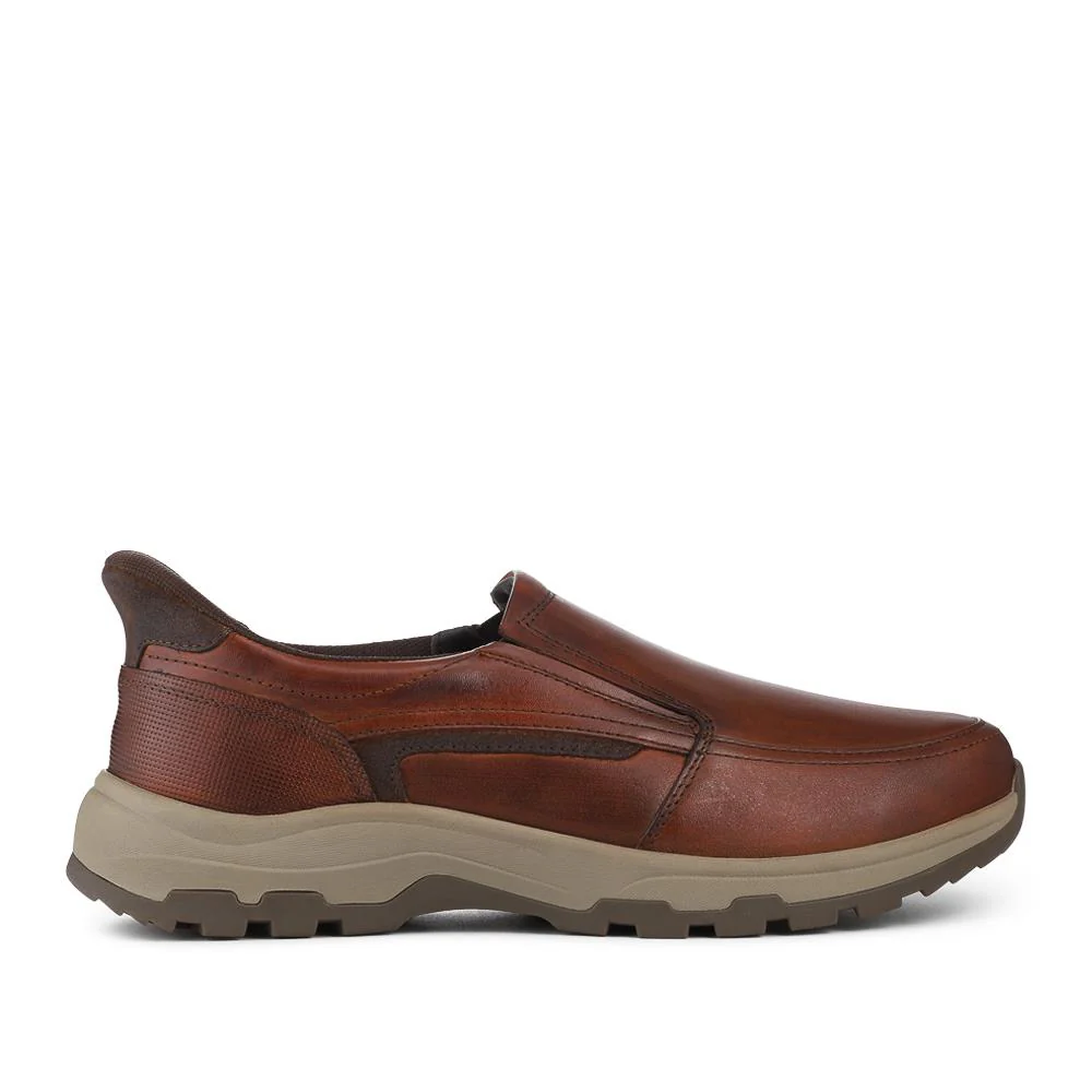Easty Step In Extra Wide Laceless Shoes - RAY / 328 145 - Cognac - Image 2