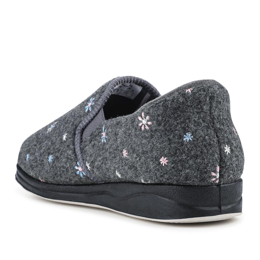 Easy Step In Memory Foam Slippers - QING42015 / 327 960 - Grey - Image 3
