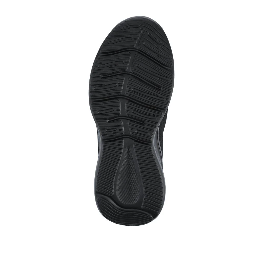 Wide Fit Easy Step In Bungee Lace Trainers - BRK42002 / 328 108 - Black - Image 7