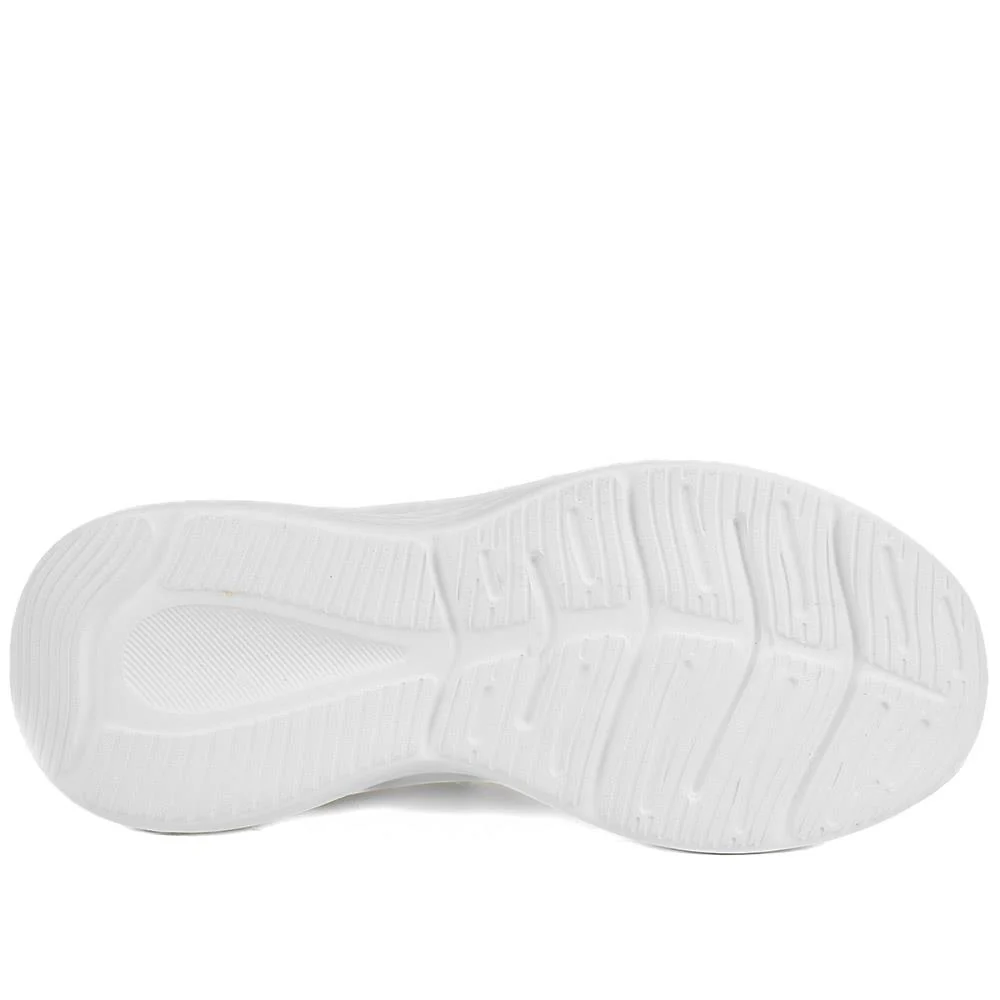 Wide Fit Easy Step In Bungee Lace Trainers - BRK42002 / 328 108 - White - Image 6