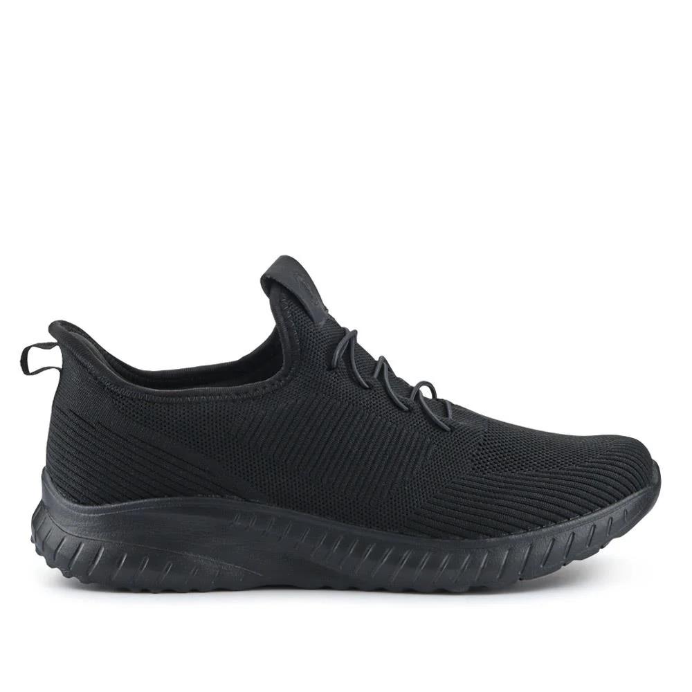 Easy Step In Wide Fit Trainers - BOJIE41004 / 326 872 - Black - Image 3