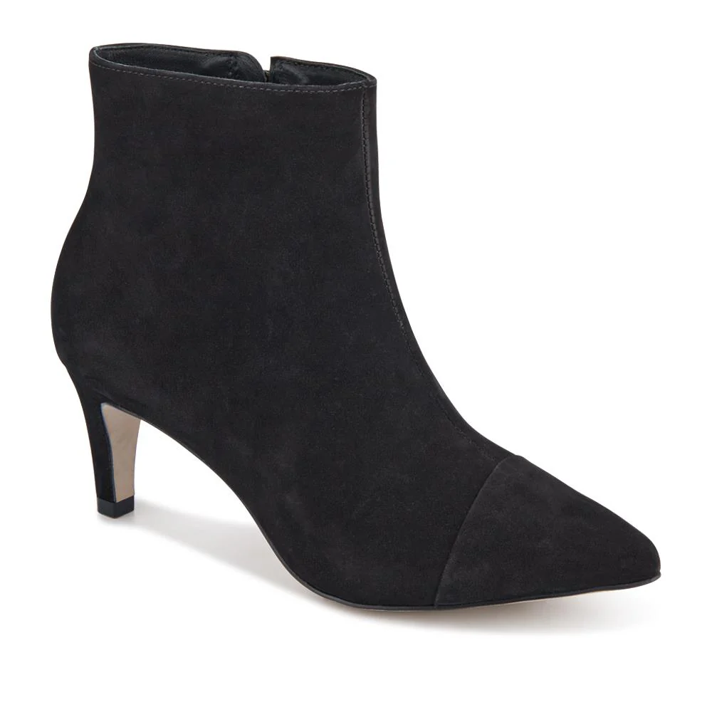 Kamryn Leather Stiletto-Heeled Ankle Boots - KAMRYN / 328 252