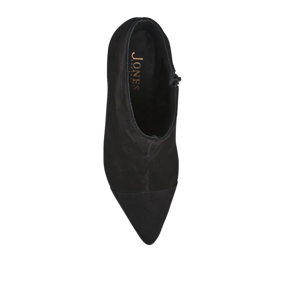 Kamryn Leather Stiletto-Heeled Ankle Boots - KAMRYN / 328 252 - Black Nubuck - Image 4
