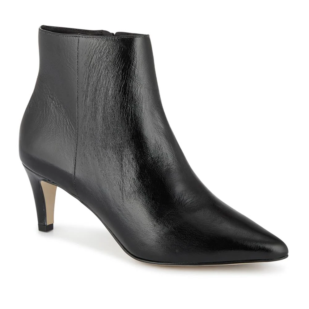 Kamryn Leather Stiletto-Heeled Ankle Boots - KAMRYN / 328 252