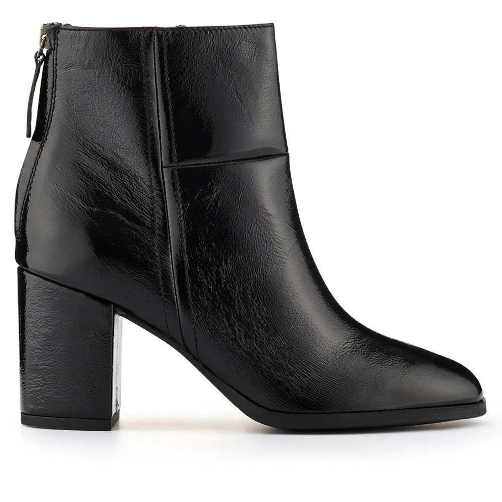Karlia Leather Ankle Boots - KARLIA / 325 868 - Black Patent - Image 2