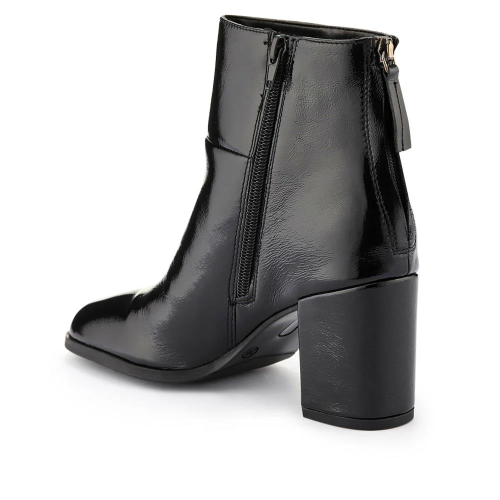 Karlia Leather Ankle Boots - KARLIA / 325 868 - Black Patent - Image 3