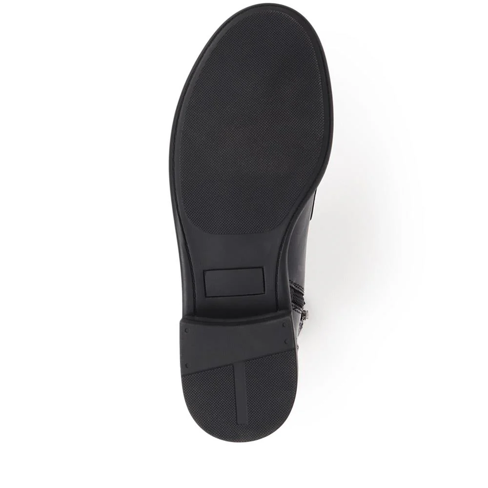 Karmen Leather Ankle Boots - KARMEN / 326 130 - Black - Image 4