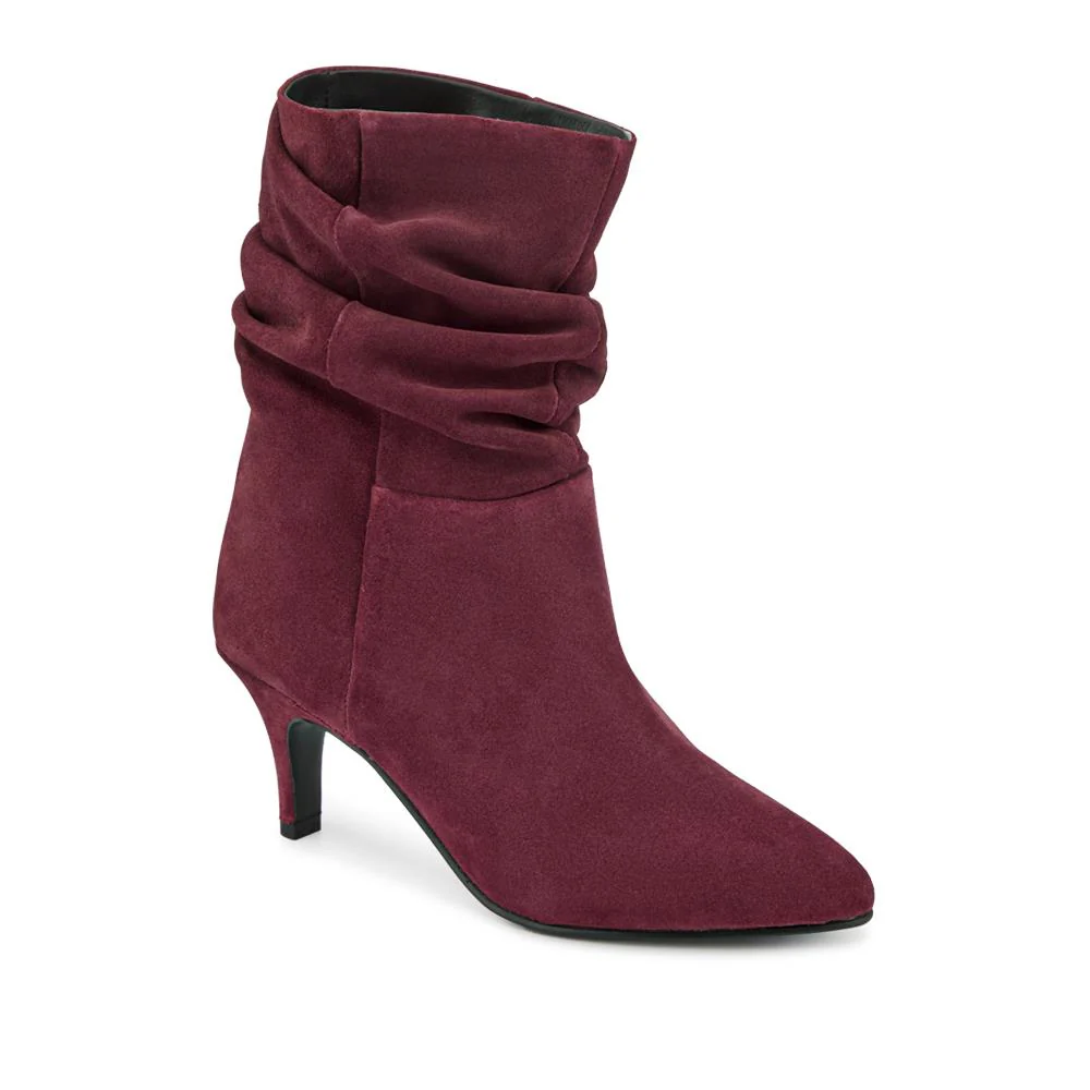 Kathryn Slouch Leather Ankle Boots - KATHRYN / 328 085