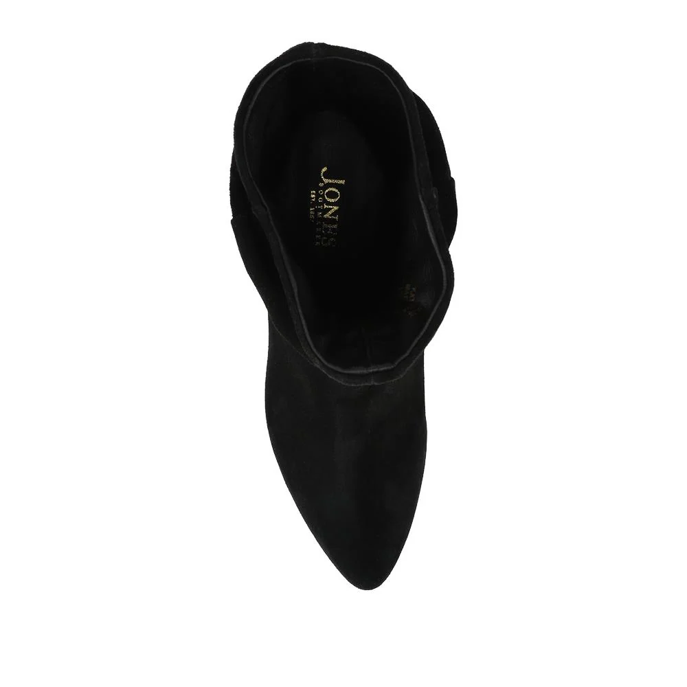 Kathryn Slouch Leather Ankle Boots - KATHRYN / 328 085 - Black Suede - Image 4