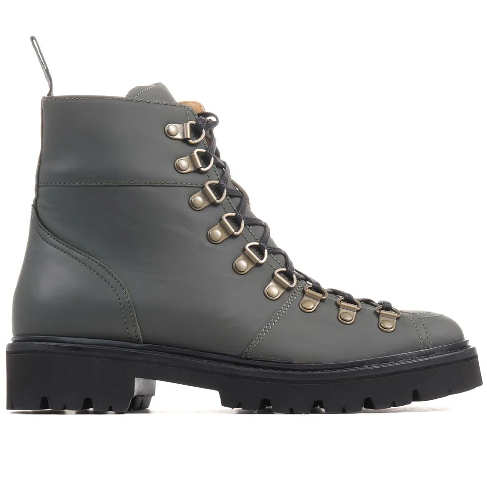Katia Leather Hiker Boots - KATIA / 322 782 - Green - Image 2