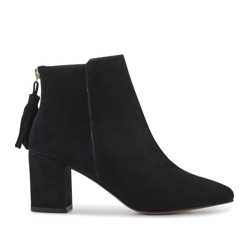 Keily Leather Pointed-Toe Boots - KEILY / 328 289 - Black Suede - Image 2