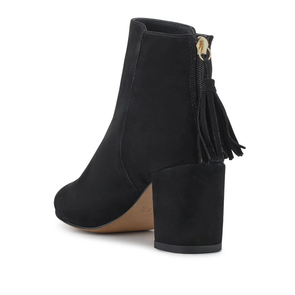 Keily Leather Pointed-Toe Boots - KEILY / 328 289 - Black Suede - Image 3