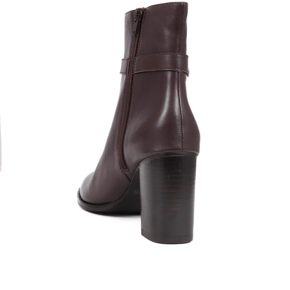Kelda Heeled Ankle Boots - KELDA / 325 950 - Brown - Image 3