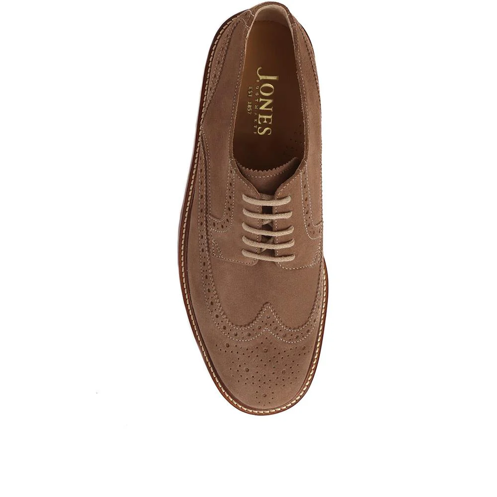 Kingsbay Men's Leather Brogues - KINGSBAY / 320 142 - Taupe - Image 5