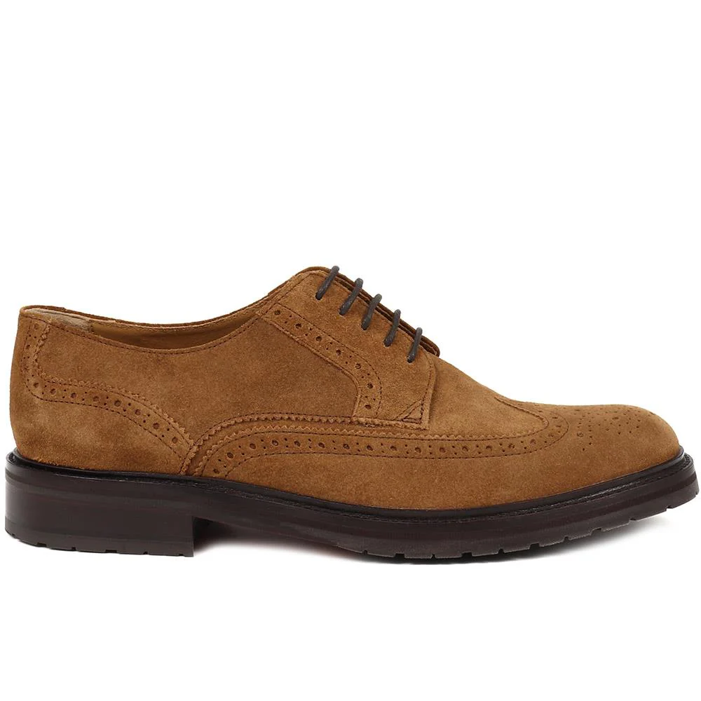 Kingsbay Men's Leather Brogues - KINGSBAY / 320 142 - Tobacco - Image 2