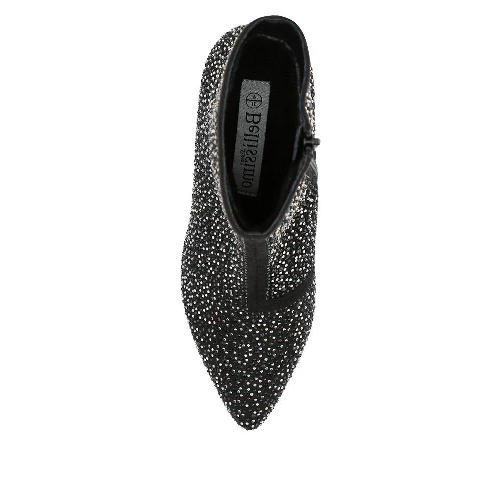 Kitten-Heeled Ankle Boots - BELWBINS40205 / 326 070 - Black - Image 4