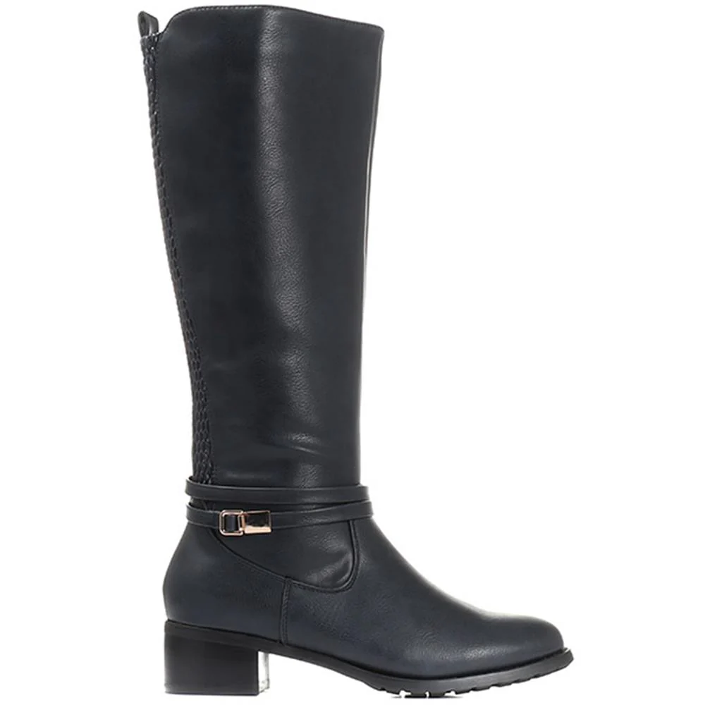 Knee High Boot - WBINS30040 / 316 543 - Navy - Image 2