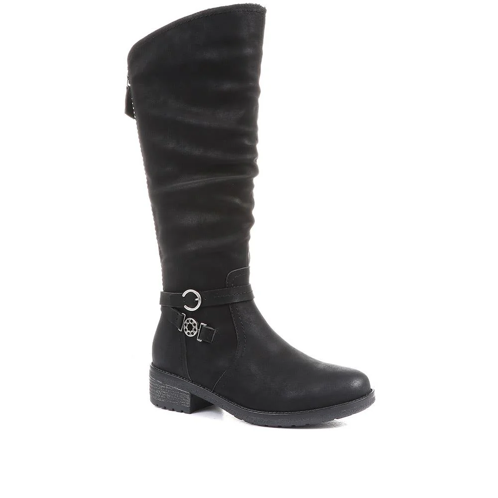 Knee High Boots - CENTR36095 / 322 660 - Black