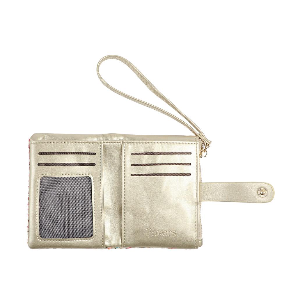 Knitted Bi Fold Purse With Zip Closure - PRETT43002 / 329 385 - Beige Multi - Image 4