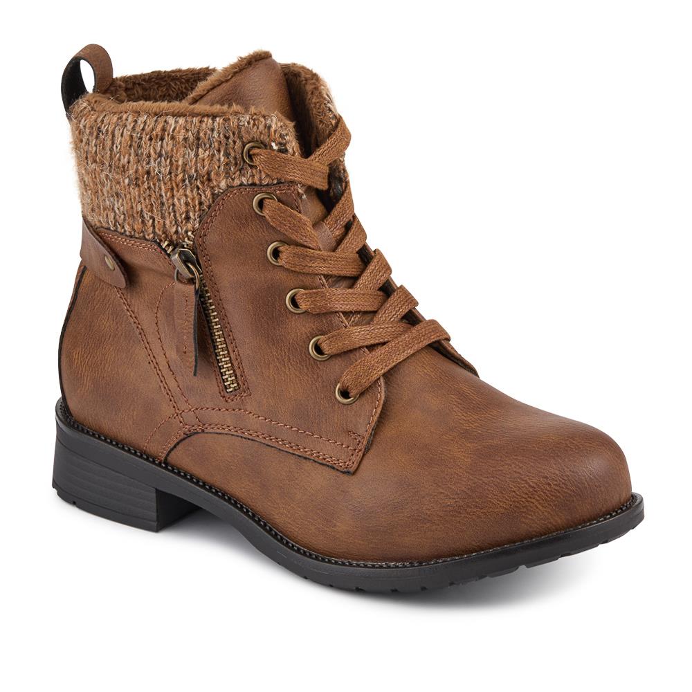Knitted-Cuff Ankle Boots - ALEIDA / 326 748 - Image 2