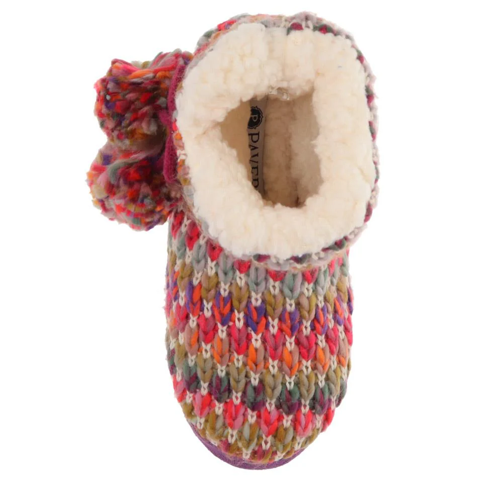 Knitted Faux-Fur-Lined Booties - GALOP40009 / 326 026 - Multi - Image 5