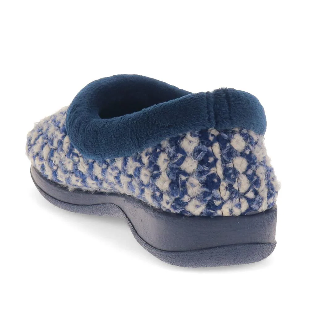 Knitted Full Slippers - ANAT40006 / 325 938 - Navy - Image 3