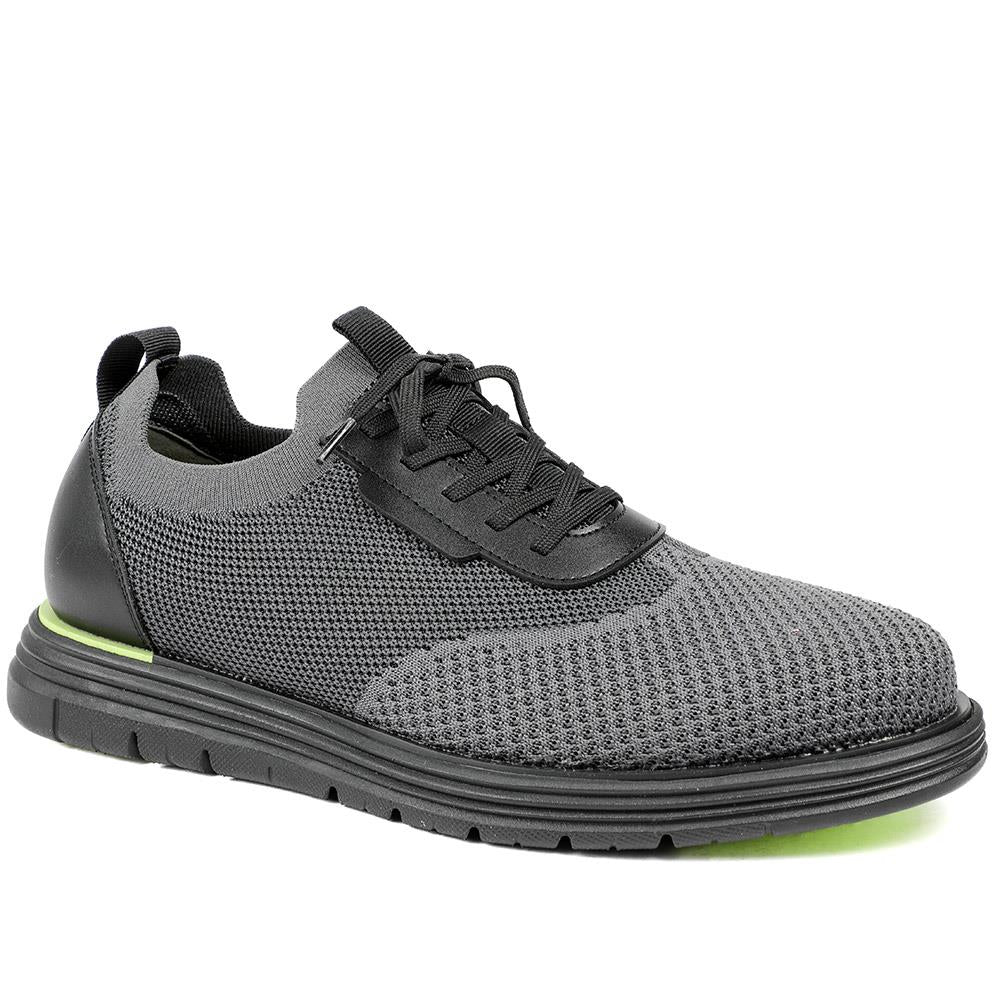 Knitted-Upper Lace-Up Shoes - XINGH41000 / 327 533 - Image 2