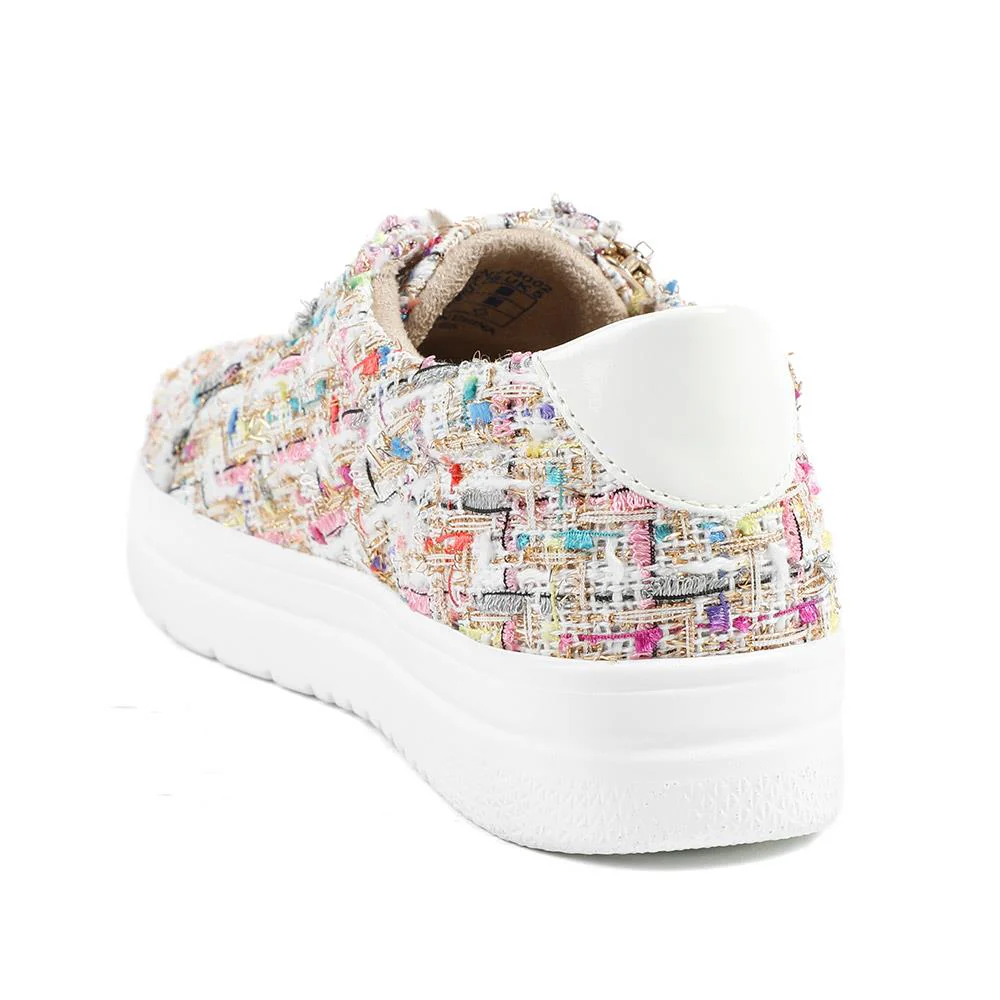 Knitted Zip & Lace Fasten Trainers - WBINS43002 / 328 883 - Multi - Image 4