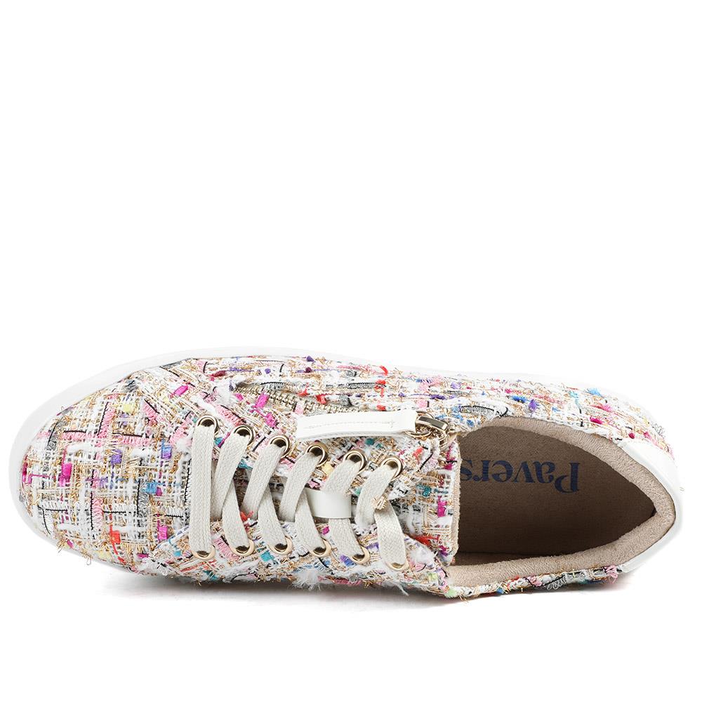 Knitted Zip & Lace Fasten Trainers - WBINS43002 / 328 883 - Multi - Image 5